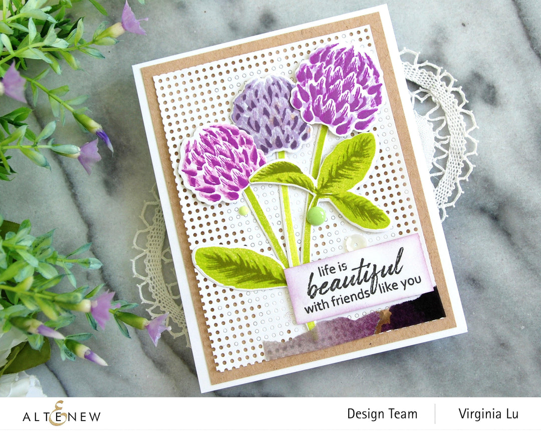 Altenew Build-A-Flower Set Build-A-Flower: Clover Layering Stamp & Die Set