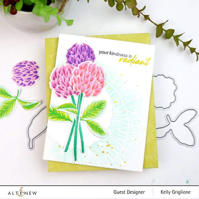 Altenew Build-A-Flower Set Build-A-Flower: Clover Layering Stamp & Die Set
