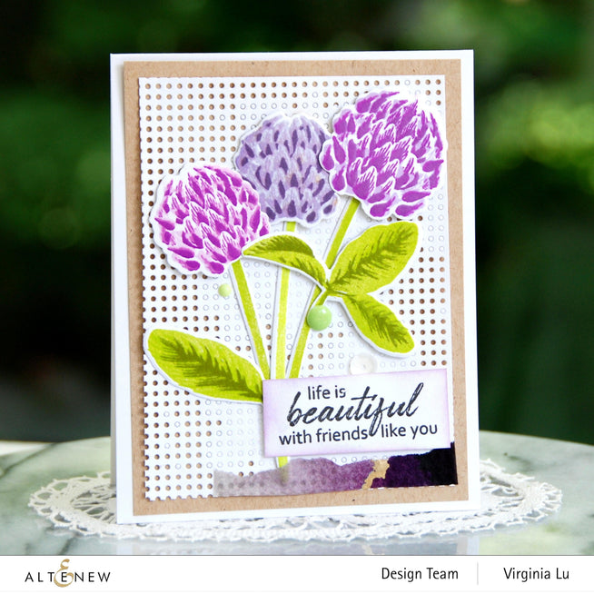 Altenew Build-A-Flower Set Build-A-Flower: Clover Layering Stamp & Die Set