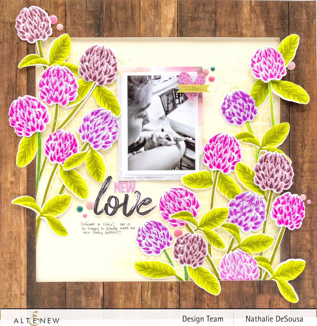 Altenew Build-A-Flower Set Build-A-Flower: Clover Layering Stamp & Die Set