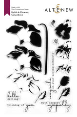 Altenew Build-A-Flower Set Build-A-Flower: Columbine Layering Stamp & Die Set