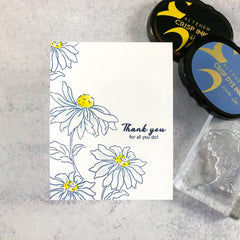 Altenew Build-A-Flower Set Build-A-Flower: Coneflower Layering Stamp & Die Set