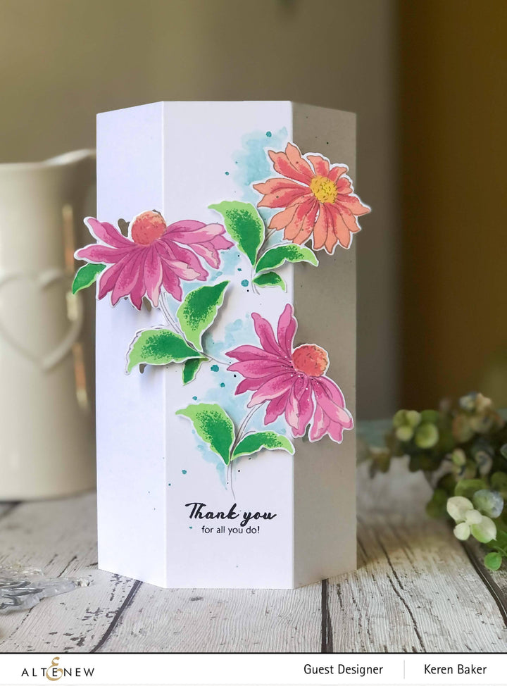 Altenew Build-A-Flower Set Build-A-Flower: Coneflower Layering Stamp & Die Set