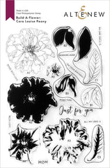 Altenew Build-A-Flower Set Build-A-Flower: Cora Louise Peony Layering Stamp & Die Set