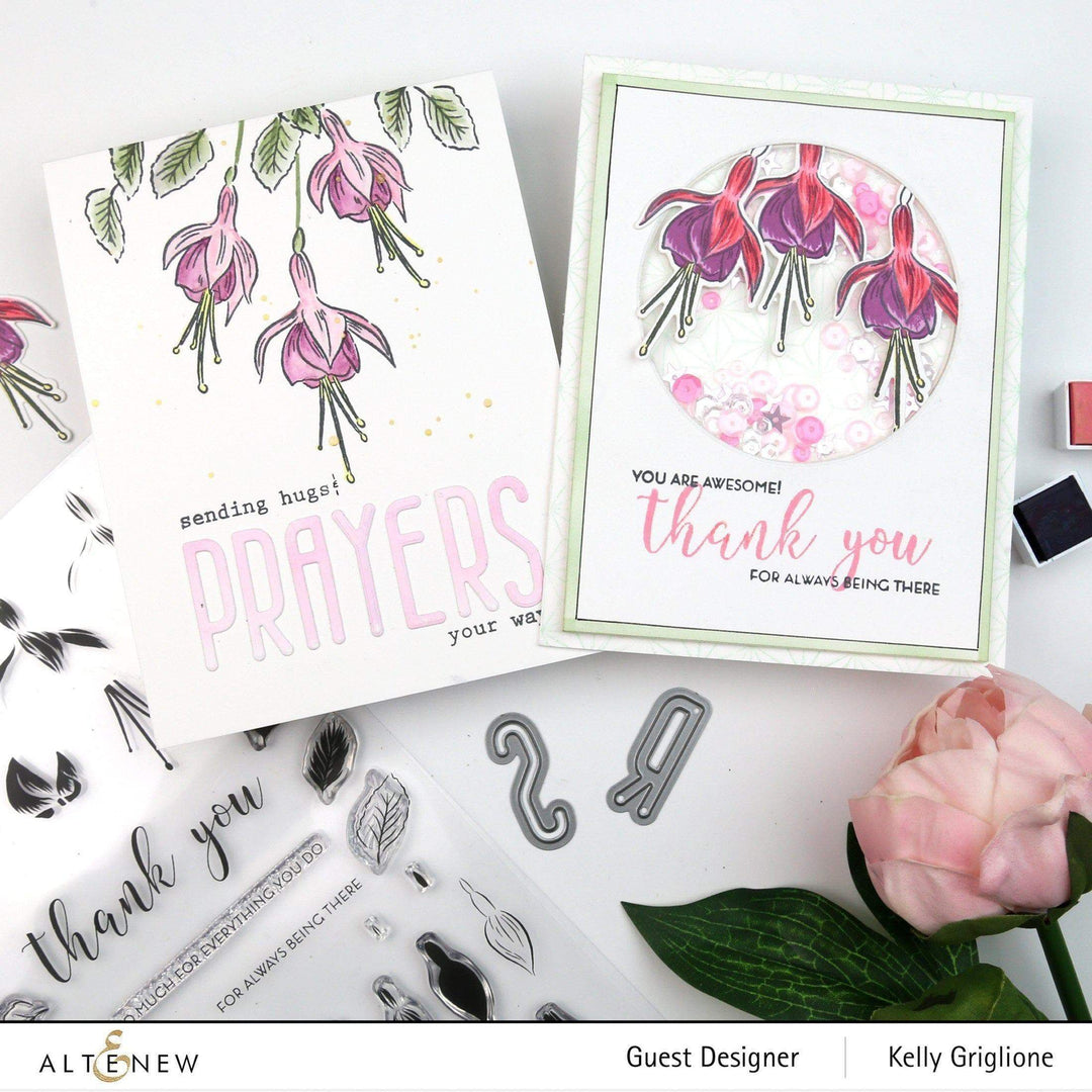Altenew Build-A-Flower Set Build-A-Flower: Fuchsia Layering Stamp & Die Set
