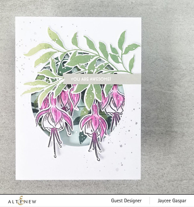 Altenew Build-A-Flower Set Build-A-Flower: Fuchsia Layering Stamp & Die Set