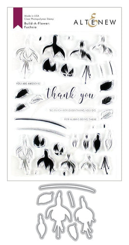 Altenew Build-A-Flower Set Build-A-Flower: Fuchsia Layering Stamp & Die Set