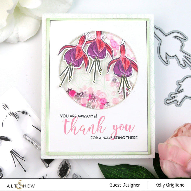 Altenew Build-A-Flower Set Build-A-Flower: Fuchsia Layering Stamp & Die Set
