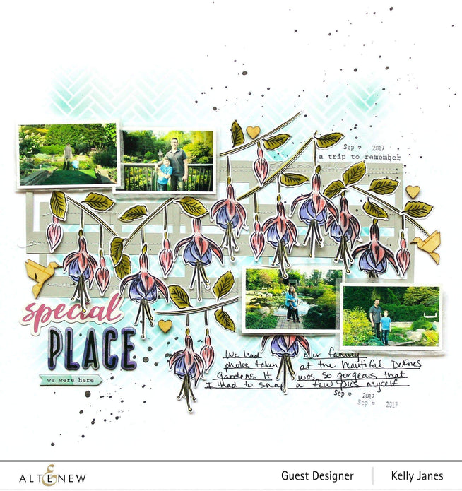 Altenew Build-A-Flower Set Build-A-Flower: Fuchsia Layering Stamp & Die Set