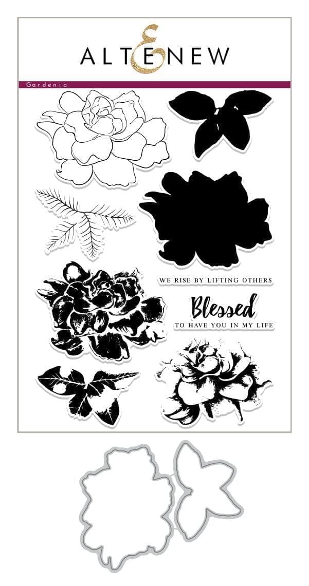 Altenew Build-A-Flower Set Build-A-Flower: Gardenia Layering Stamp & Die Set