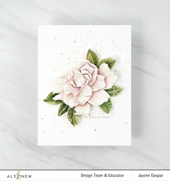 Altenew Build-A-Flower Set Build-A-Flower: Gardenia Layering Stamp & Die Set