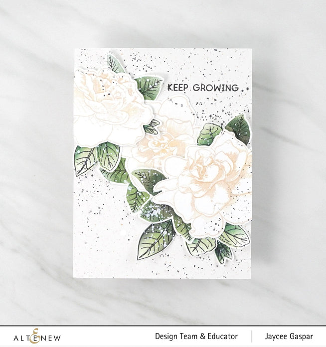 Altenew Build-A-Flower Set Build-A-Flower: Gardenia Layering Stamp & Die Set