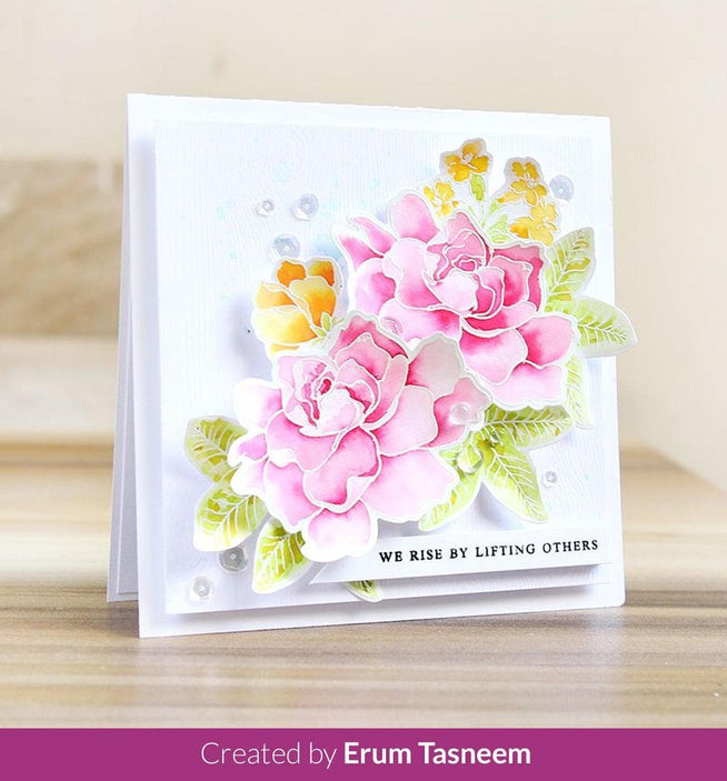 Altenew Build-A-Flower Set Build-A-Flower: Gardenia Layering Stamp & Die Set
