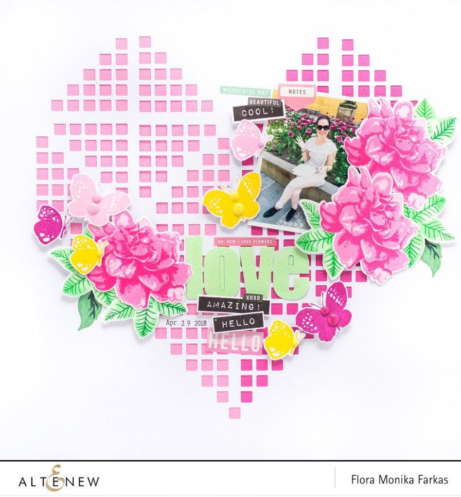 Altenew Build-A-Flower Set Build-A-Flower: Gardenia Layering Stamp & Die Set