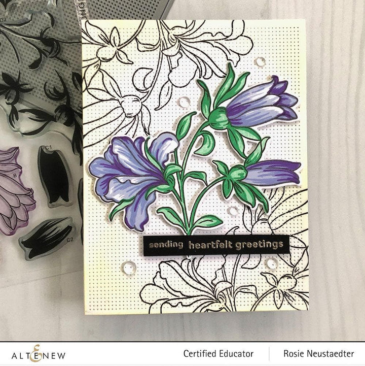 Altenew Build-A-Flower Set Build-A-Flower: Giant Bellflower Layering Stamp & Die Set