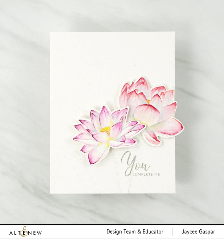 Altenew Build-A-Flower Set Build-A-Flower: Indian Lotus Layering Stamp & Die Set