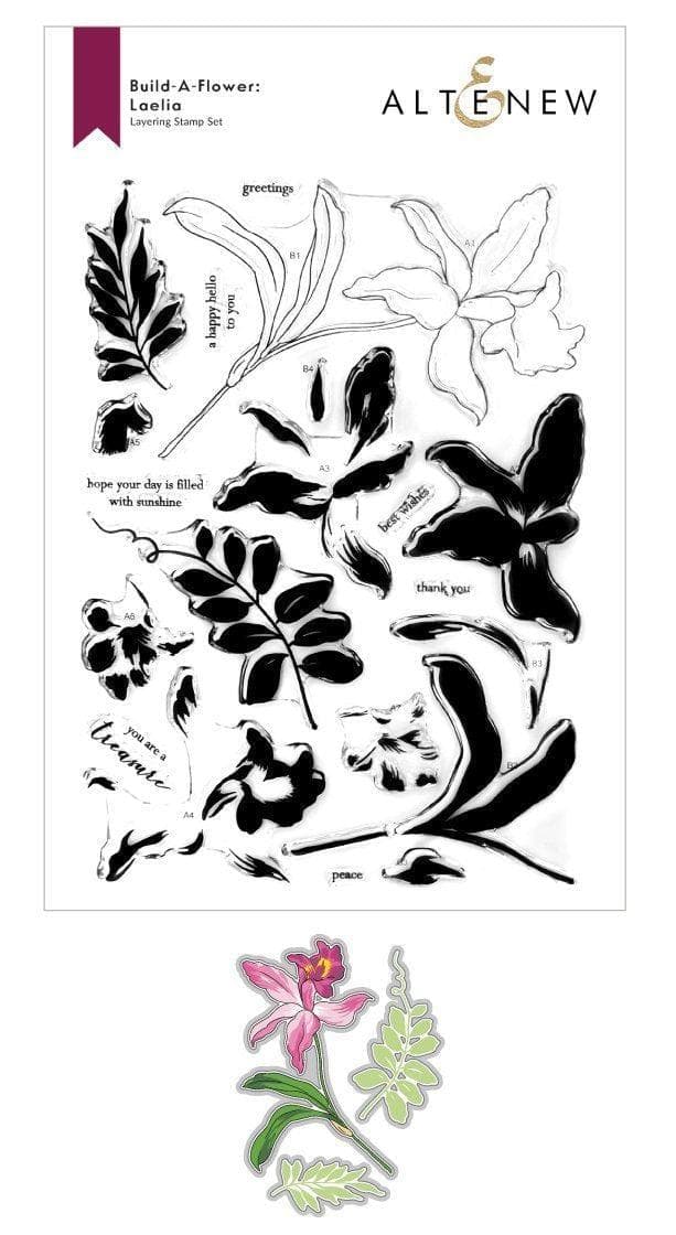 Altenew Build-A-Flower Set Build-A-Flower: Laelia Layering Stamp & Die Set