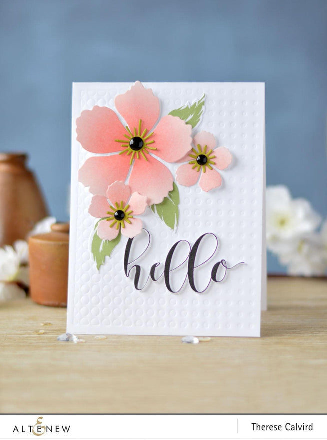 Altenew Build-A-Flower Set Build-A-Flower: Peony Blossom Layering Stamp & Die Set