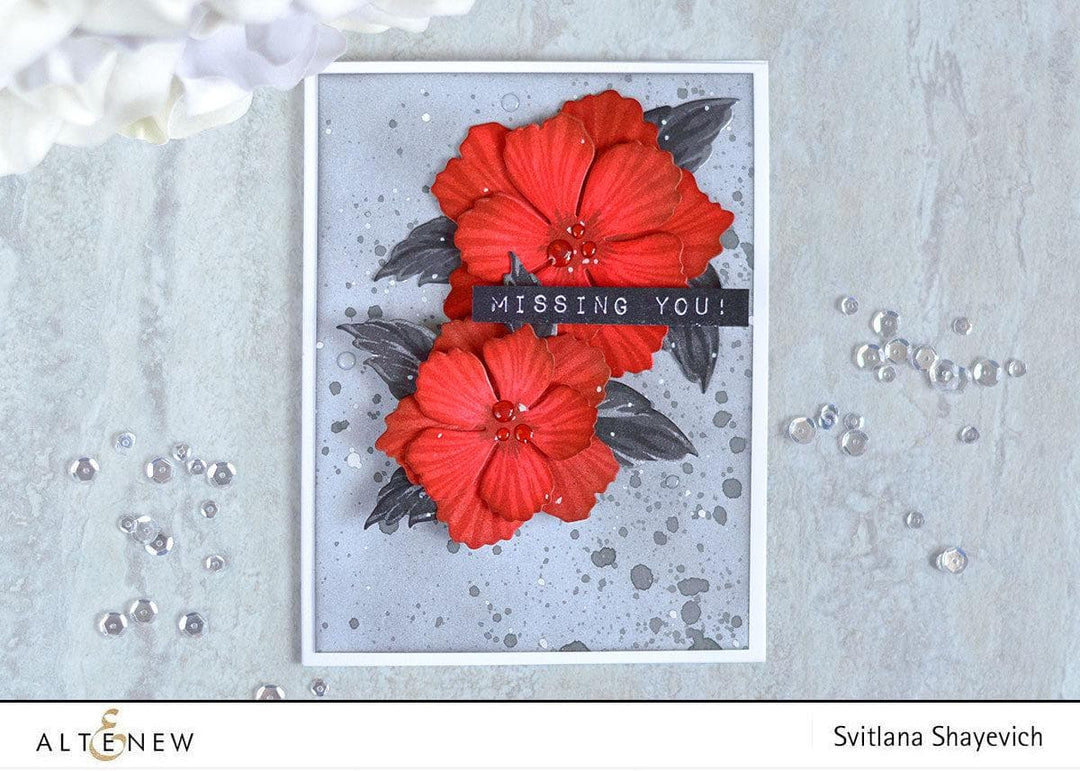 Altenew Build-A-Flower Set Build-A-Flower: Peony Blossom Layering Stamp & Die Set