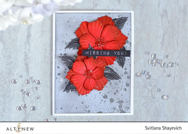 Altenew Build-A-Flower Set Build-A-Flower: Peony Blossom Layering Stamp & Die Set