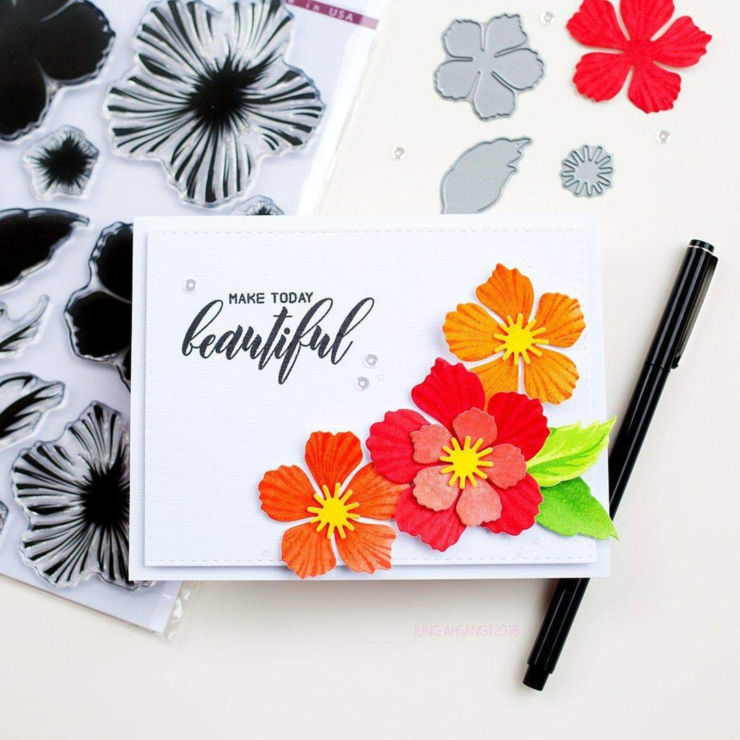 Altenew Build-A-Flower Set Build-A-Flower: Peony Blossom Layering Stamp & Die Set
