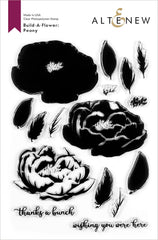 Altenew Build-A-Flower Set Build-A-Flower: Peony Layering Stamp & Die Set