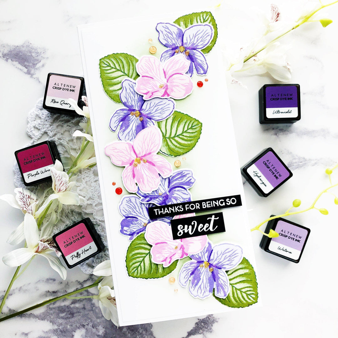 Altenew Build-A-Flower Set Build-A-Flower: Sweet Violet Layering Stamp & Die Set