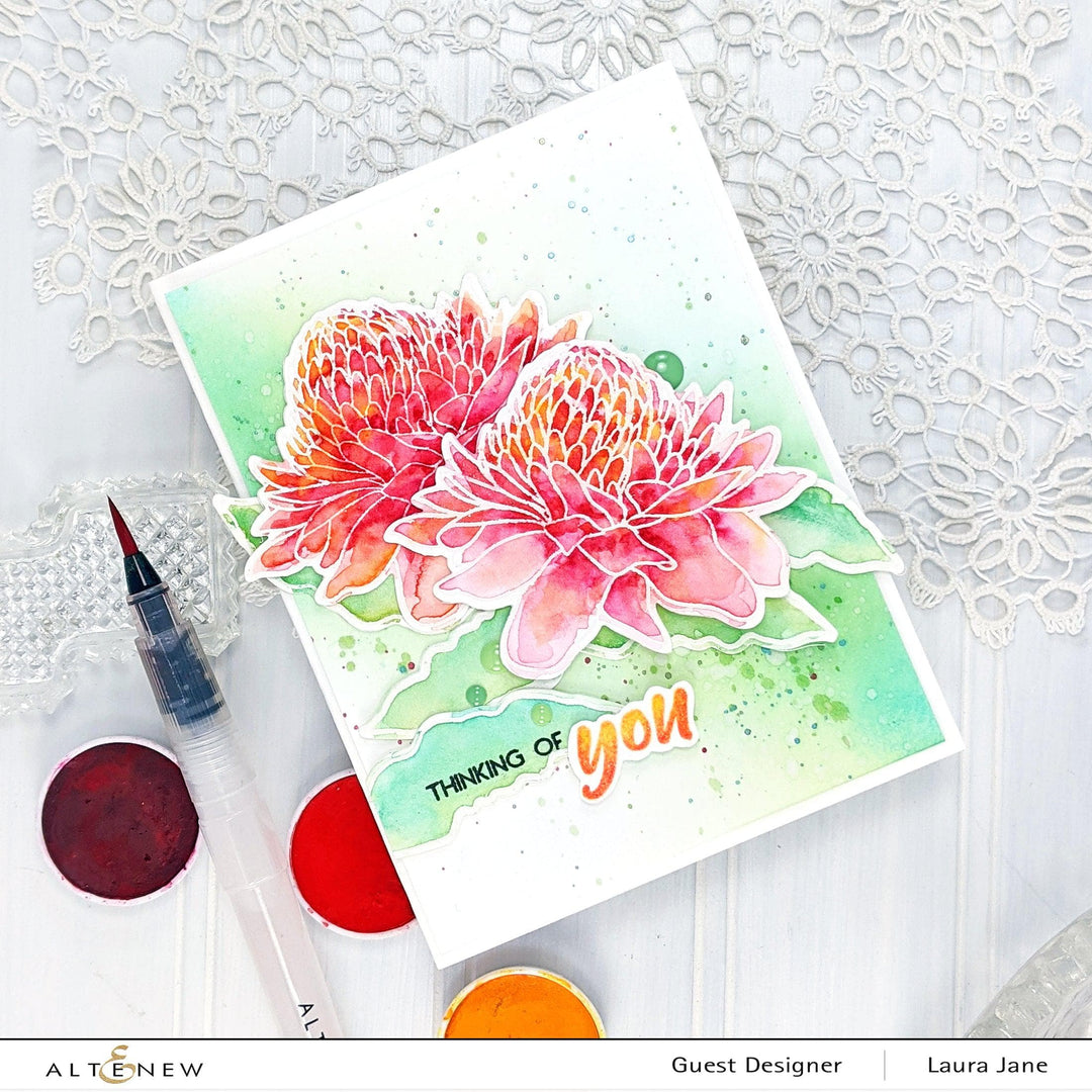 Altenew Build-A-Flower Set Build-A-Flower: Torch Ginger Layering Stamp & Die Set