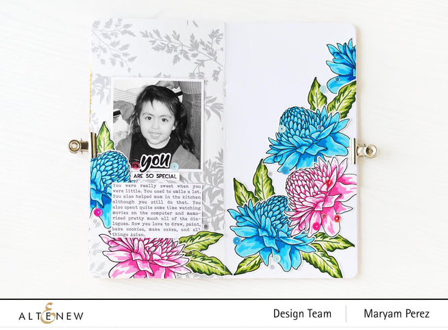 Altenew Build-A-Flower Set Build-A-Flower: Torch Ginger Layering Stamp & Die Set