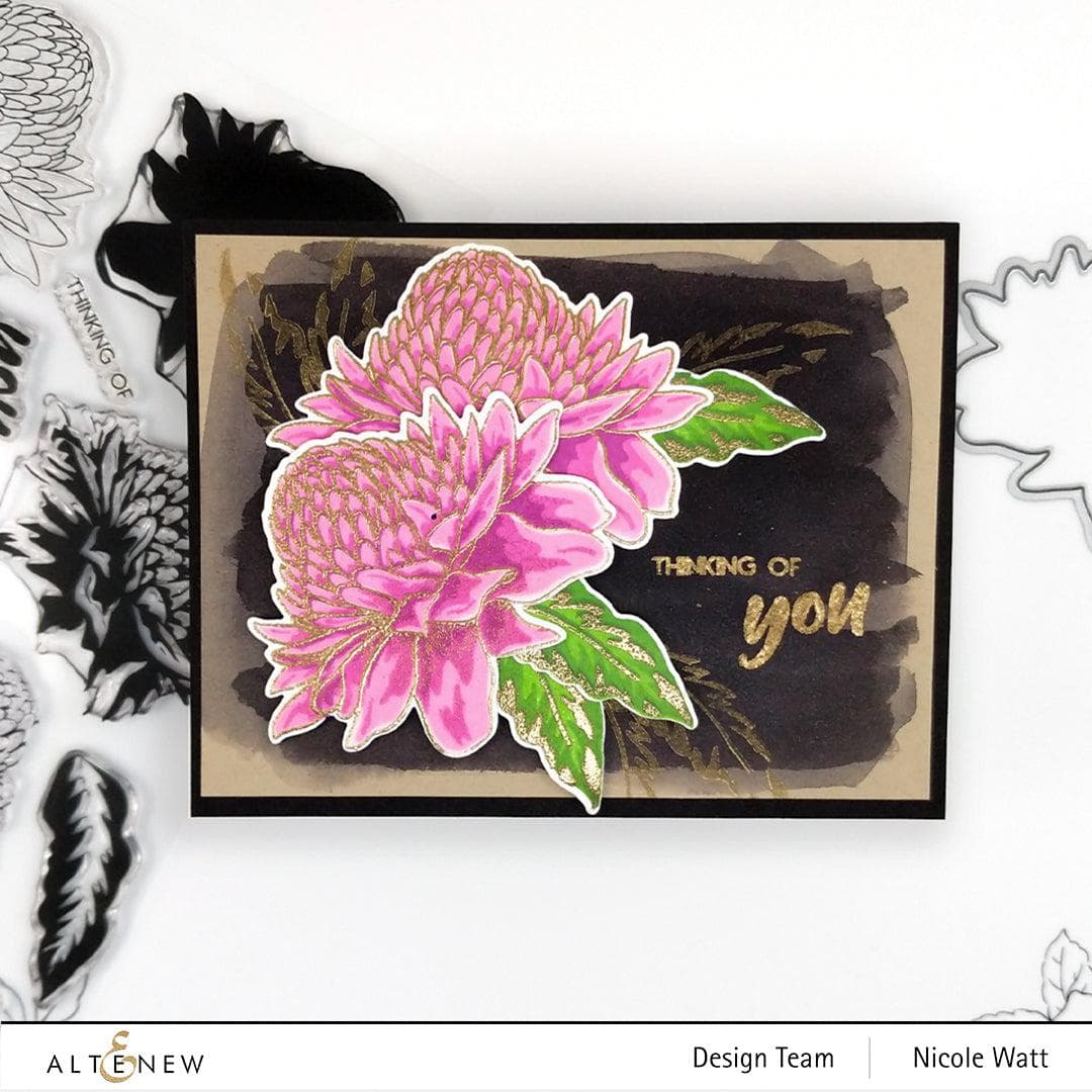Altenew Build-A-Flower Set Build-A-Flower: Torch Ginger Layering Stamp & Die Set