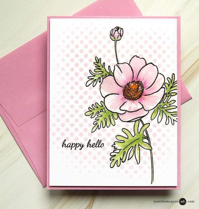 Altenew Build-A-Flower Set Build-A-Flower: Anemone Coronaria Layering Stamp & Die Set & Ink Bundle