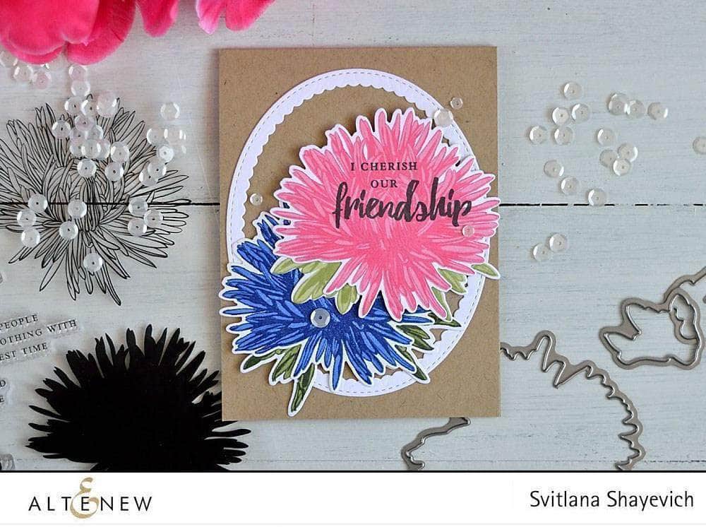 Altenew Build-A-Flower Set Z - Build-A-Flower: Aster Layering Stamp & Die Set