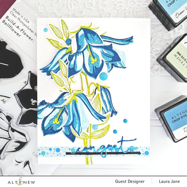 Altenew Build-A-Flower Set Z - Build-A-Flower: Bellflower Layering Stamp & Die Set