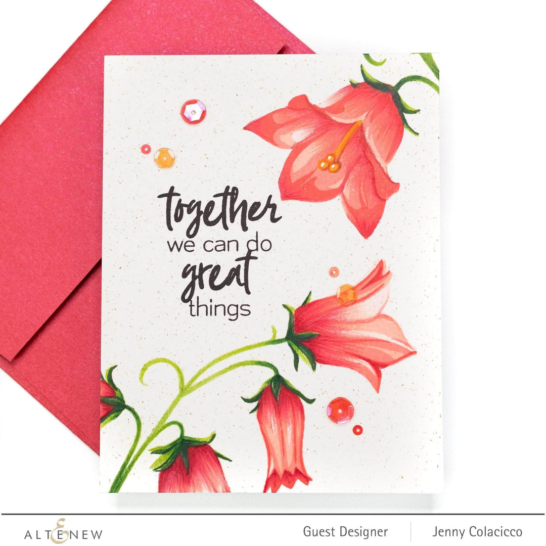 Altenew Build-A-Flower Set Z - Build-A-Flower: Bellflower Layering Stamp & Die Set