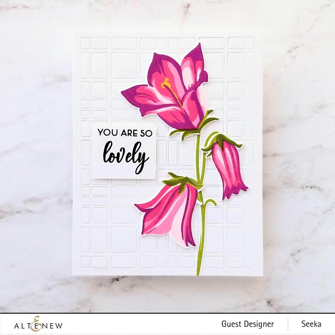 Altenew Build-A-Flower Set Z - Build-A-Flower: Bellflower Layering Stamp & Die Set