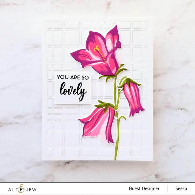 Altenew Build-A-Flower Set Z - Build-A-Flower: Bellflower Layering Stamp & Die Set