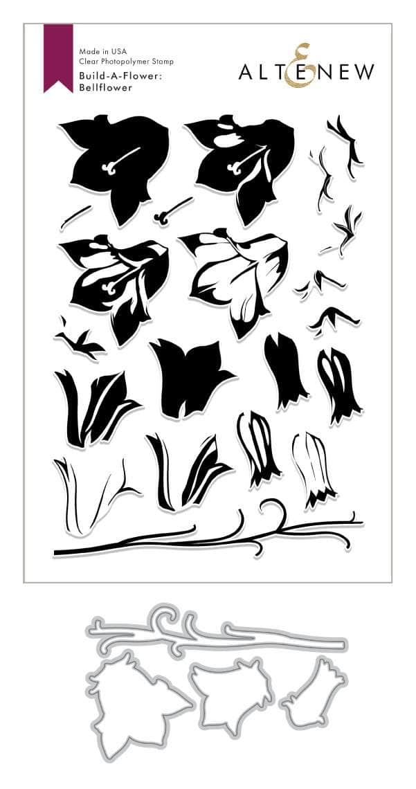 Altenew Build-A-Flower Set Z - Build-A-Flower: Bellflower Layering Stamp & Die Set