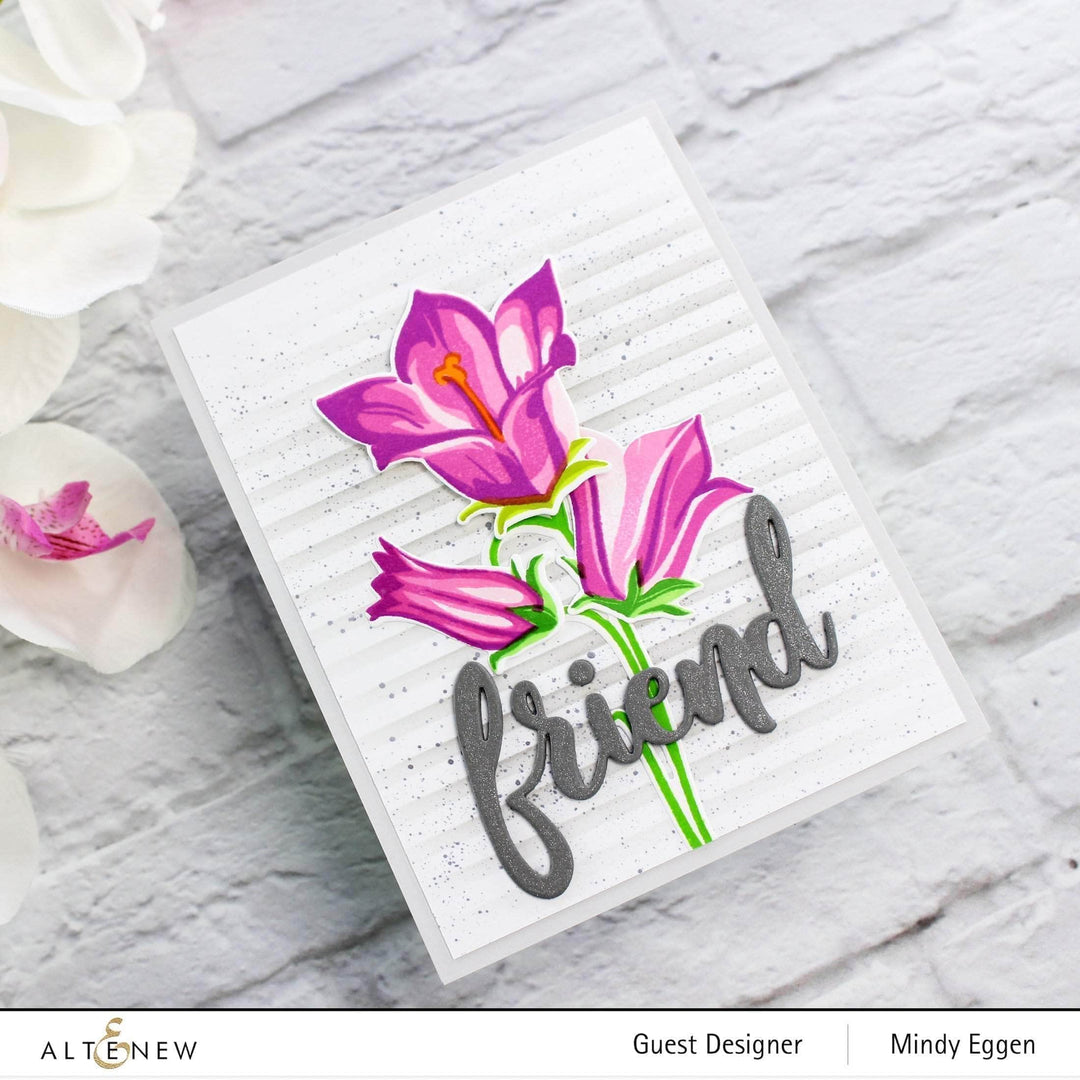 Altenew Build-A-Flower Set Z - Build-A-Flower: Bellflower Layering Stamp & Die Set & Ink Bundle