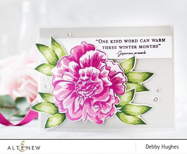 Altenew Build-A-Flower Set Build-A-Flower: Camellia Layering Stamp & Die Set