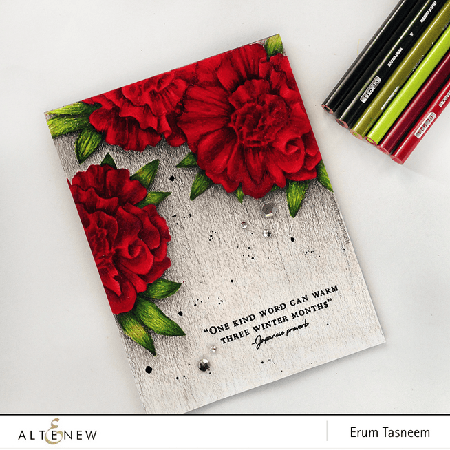 Altenew Build-A-Flower Set Build-A-Flower: Camellia Layering Stamp & Die Set