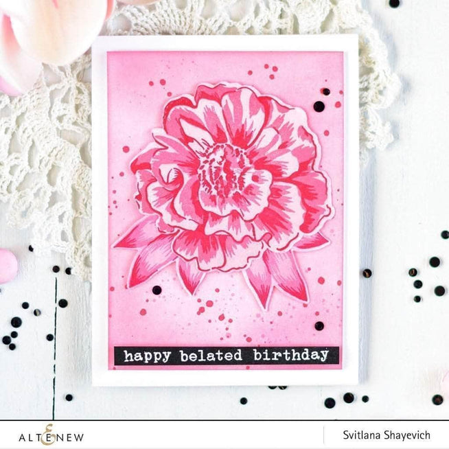 Altenew Build-A-Flower Set Build-A-Flower: Camellia Layering Stamp & Die Set