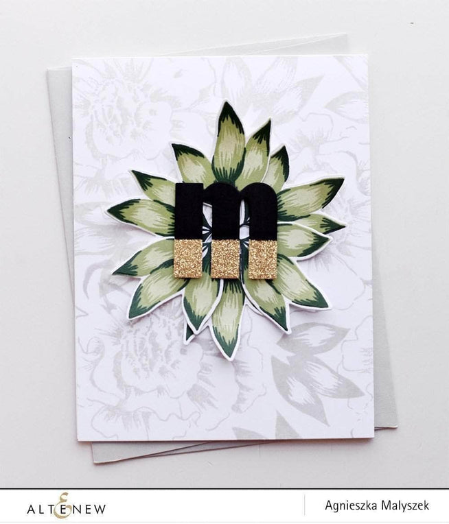Altenew Build-A-Flower Set Build-A-Flower: Camellia Layering Stamp & Die Set & Ink Bundle