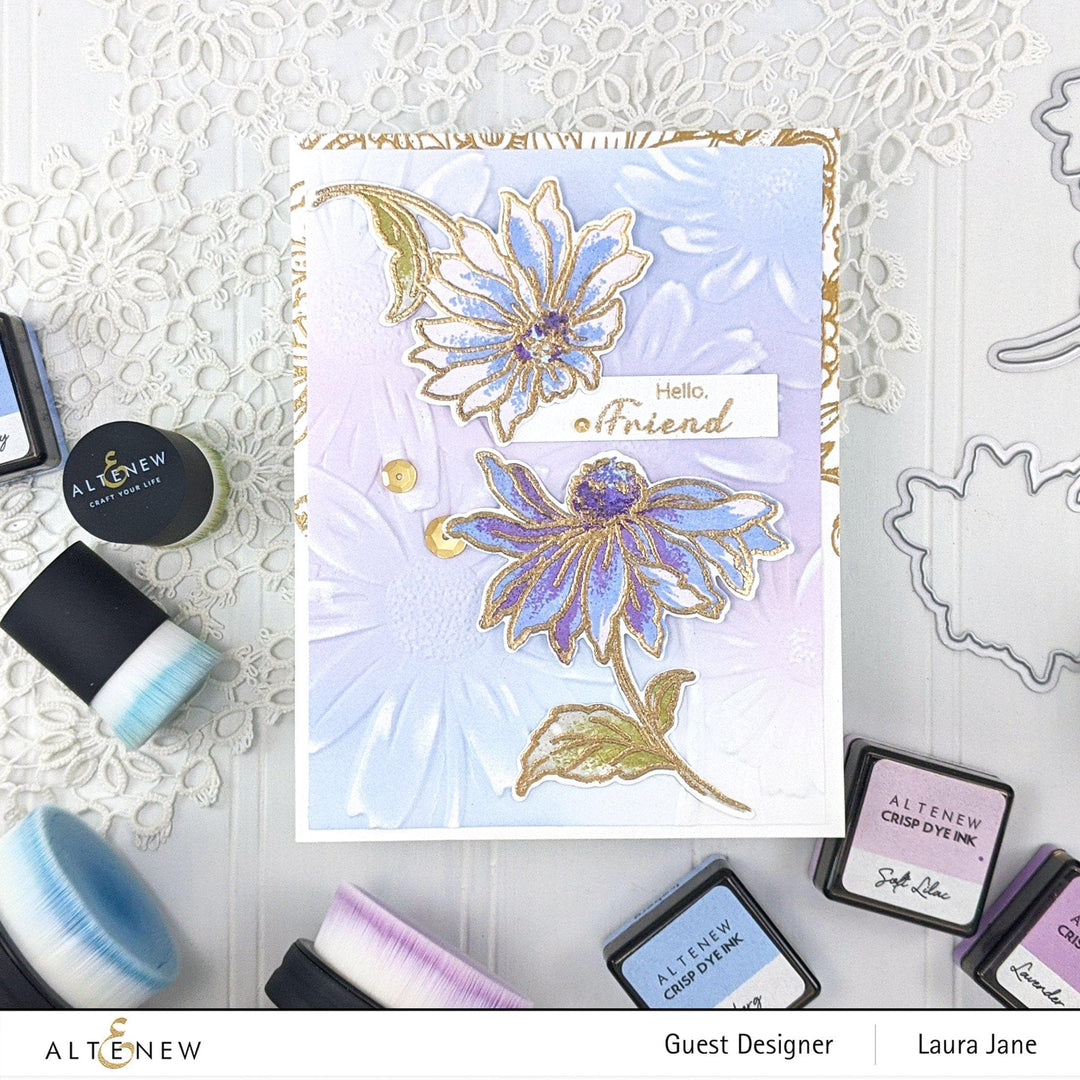 Altenew Build-A-Flower Set Build-A-Flower: Coneflower Layering Stamp & Die Set & Ink Bundle