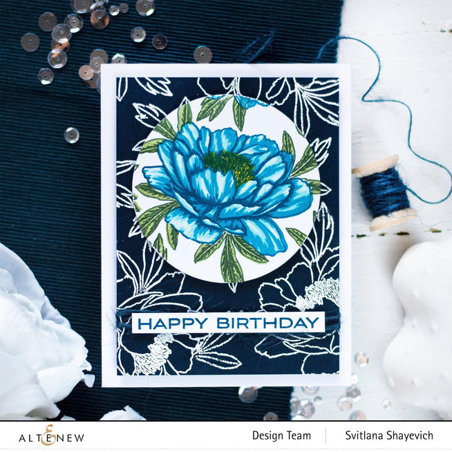 Altenew Build-A-Flower Set Build-A-Flower: Hawaiian Coral Layering Stamp & Die Set & Ink Bundle