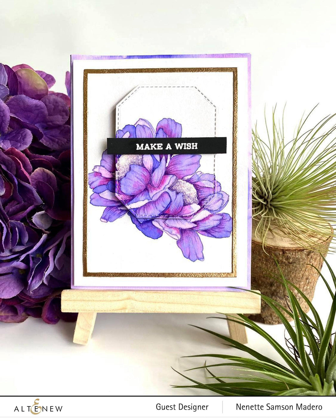 Altenew Build-A-Flower Set Build-A-Flower: Hawaiian Coral Layering Stamp & Die Set & Ink Bundle