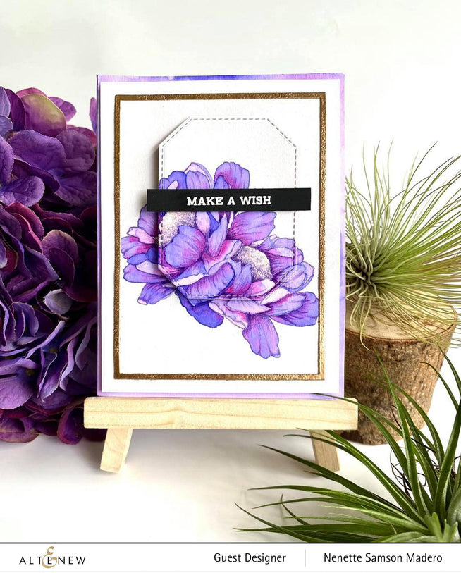 Altenew Build-A-Flower Set Build-A-Flower: Hawaiian Coral Layering Stamp & Die Set & Ink Bundle