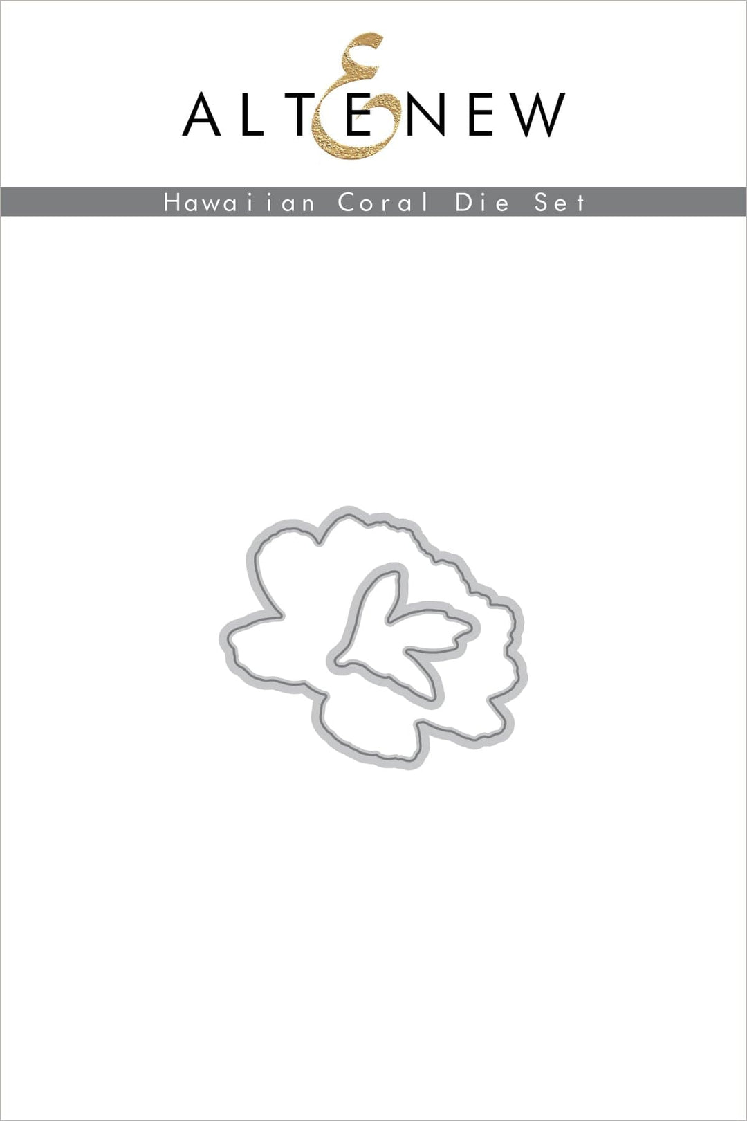 Altenew Build-A-Flower Set Build-A-Flower: Hawaiian Coral Layering Stamp & Die Set & Ink Bundle