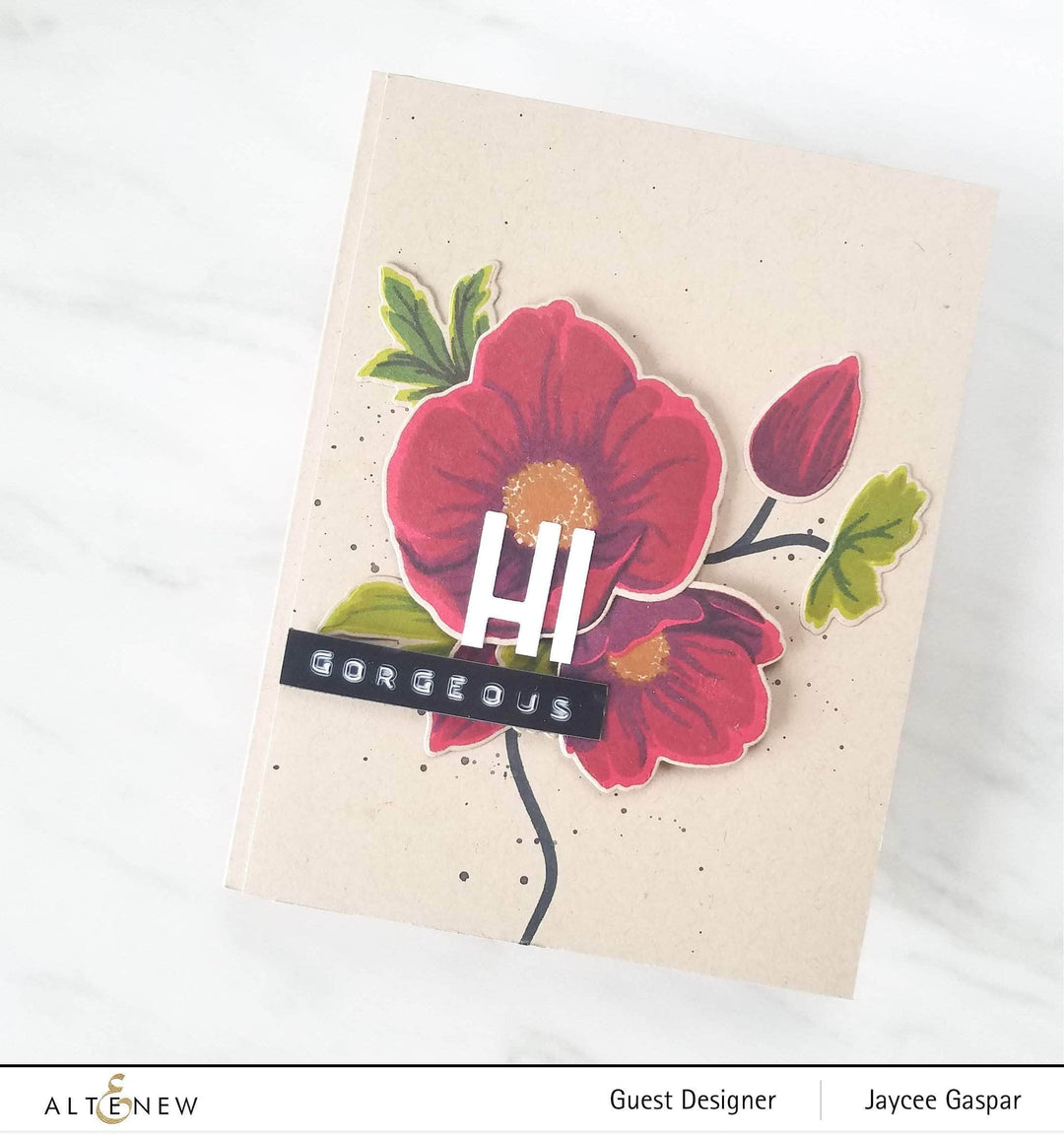 Altenew Build-A-Flower Set Z - Build-A-Flower: Hellebore Layering Stamp & Die Set & Ink Bundle