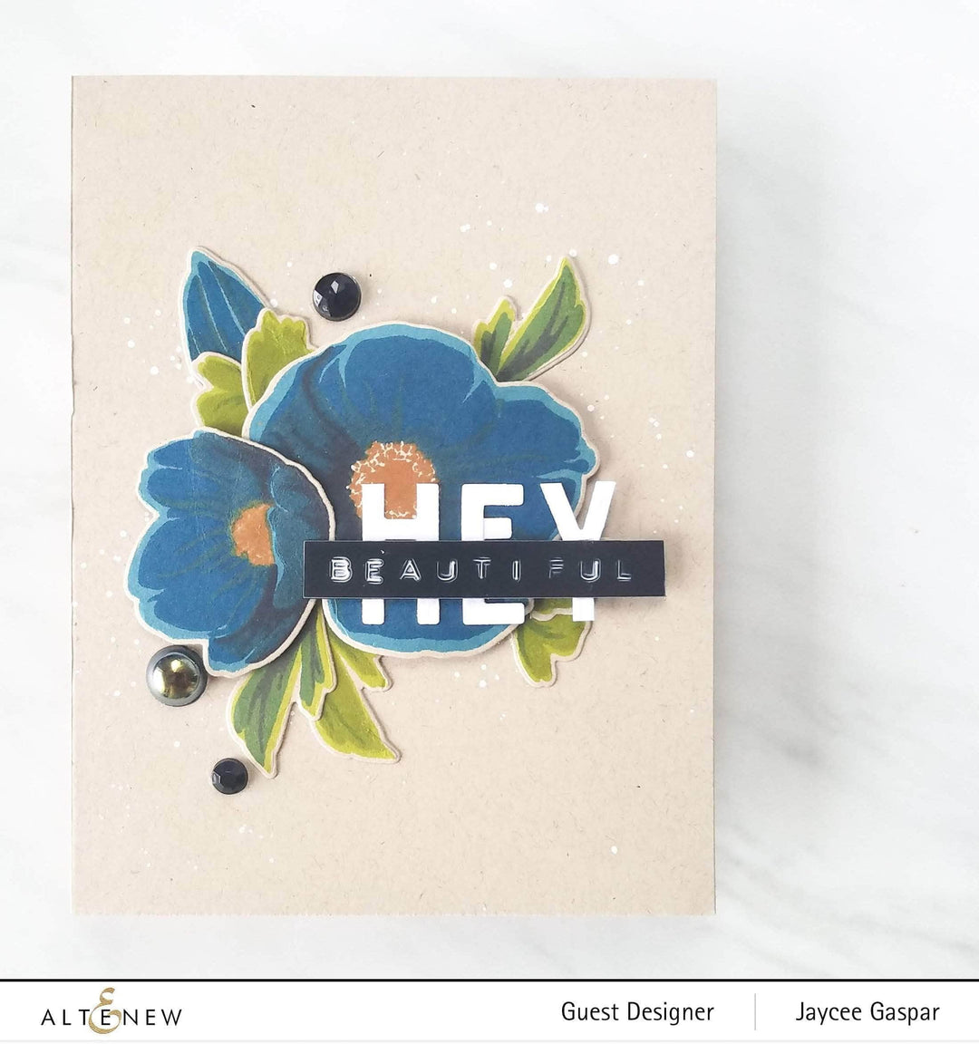 Altenew Build-A-Flower Set Z - Build-A-Flower: Hellebore Layering Stamp & Die Set & Ink Bundle