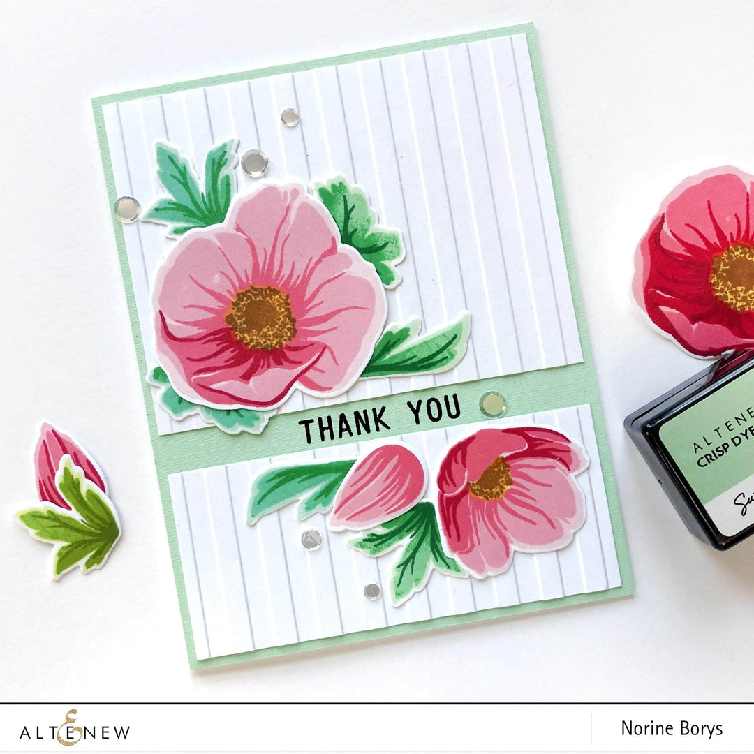 Altenew Build-A-Flower Set Z - Build-A-Flower: Hellebore Layering Stamp & Die Set & Ink Bundle